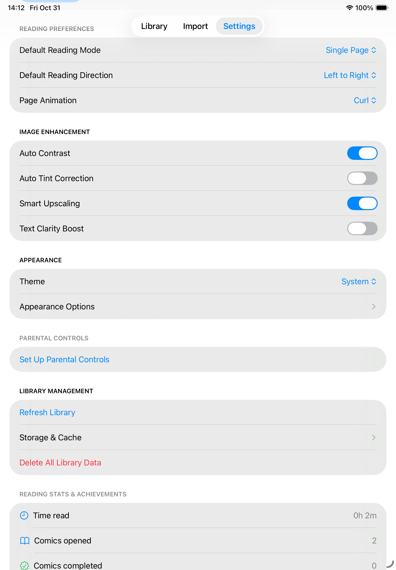 Personalized Settings